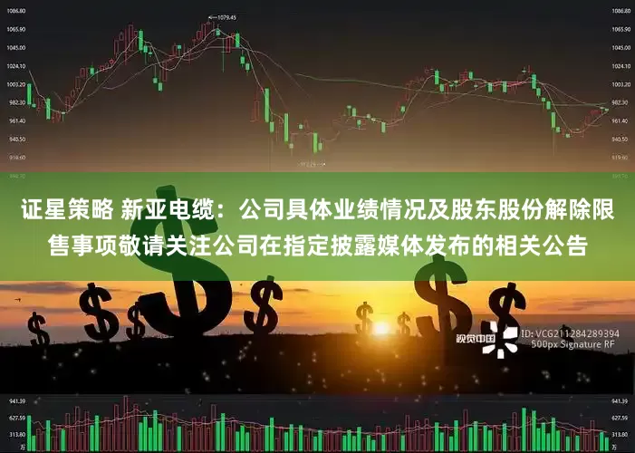 证星策略 新亚电缆：公司具体业绩情况及股东股份解除限售事项敬请关注公司在指定披露媒体发布的相关公告